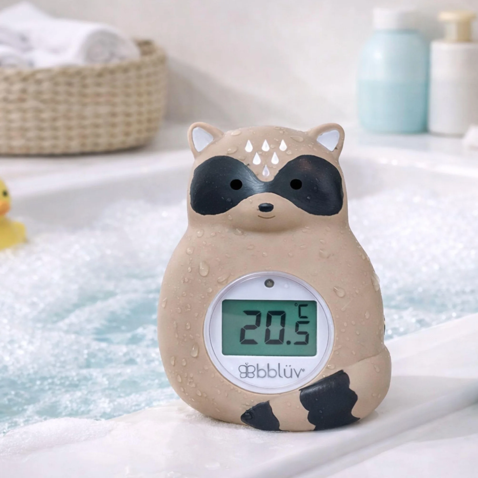 bblüv Raku 3-in-1 Baby Bath Thermometer °C/°F Floating Water & Room Thermometer