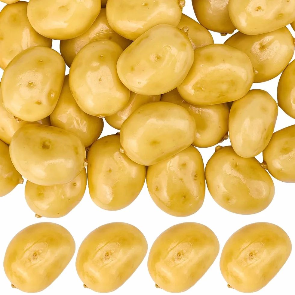 Légumes Artificiels en Mousse GORGECRAFT 40pcs Pommes de Terre Réalistes Décoratives pour Maison Cuisine Photographie
