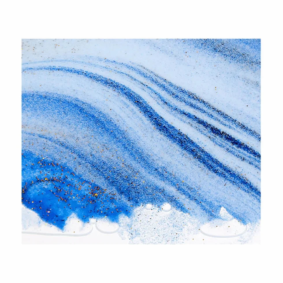 Peinture de Sable Qui Coule, Art Dynamique Sable, Décor 3D Rond pour Décoration Maison