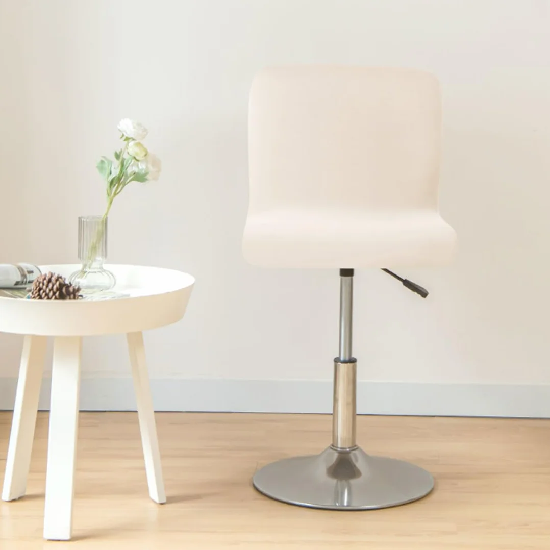 Levoberg Housse de Tabouret de Bar Imperméable Extensible 4 Pièces Beige