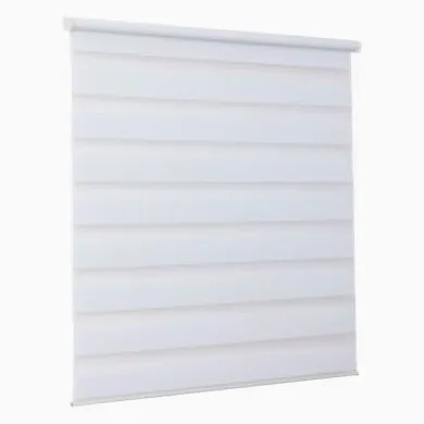 Store Enrouleur Jour/Nuit GoodHome Elin 2 Blanc cassé 120 x 180 cm