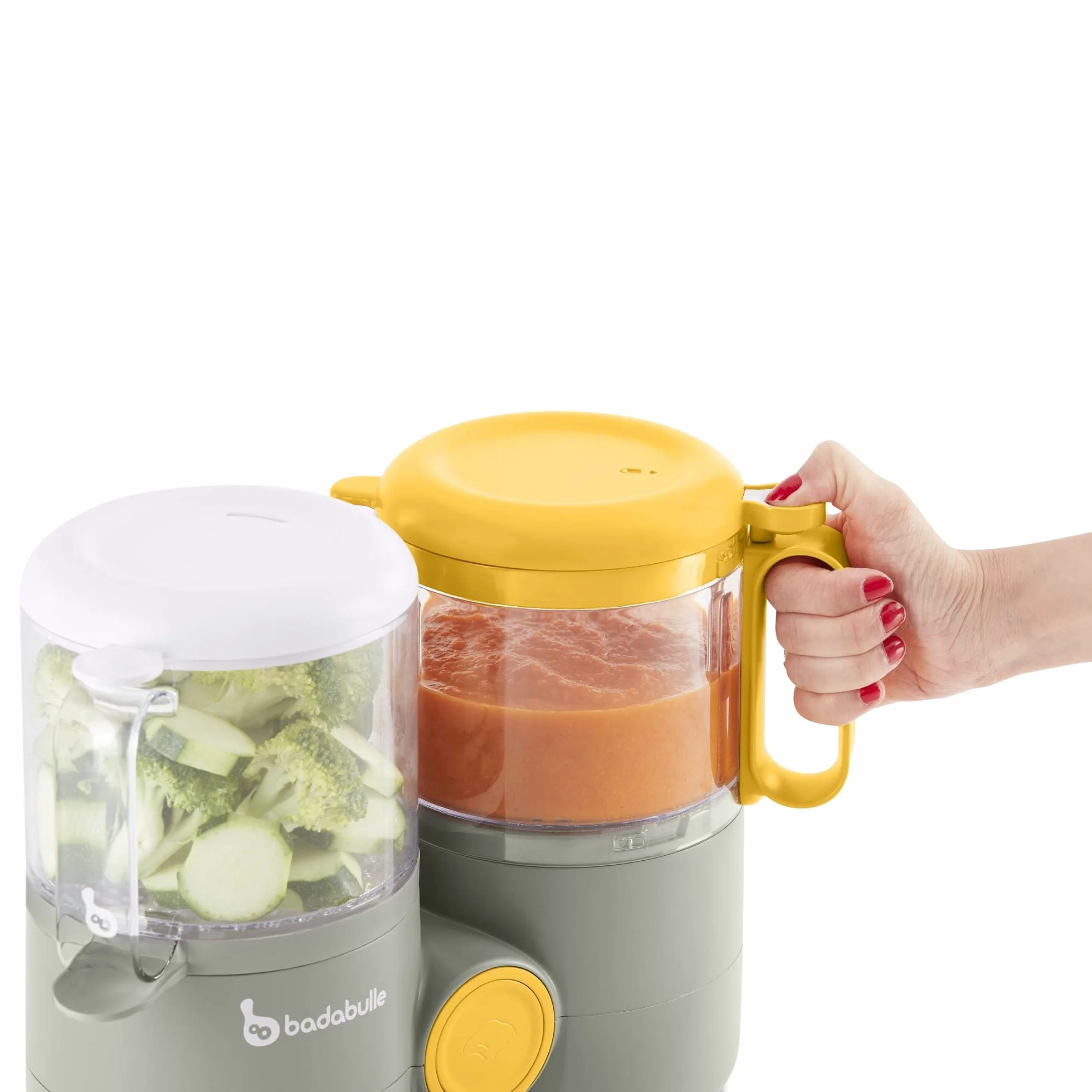 Badabulle B-Easy Robot Culinaire bébé 4 en 1 Cuisson vapeur douce Mixage