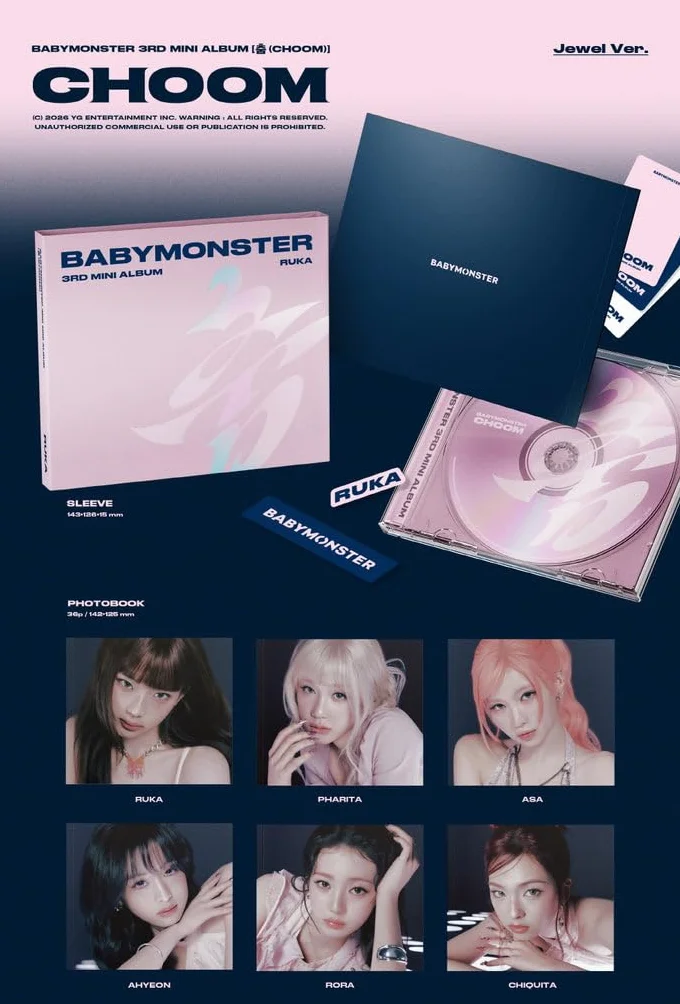 Babymonster 3rd Mini Album Choom Jewel Version CD (ASA ver.)