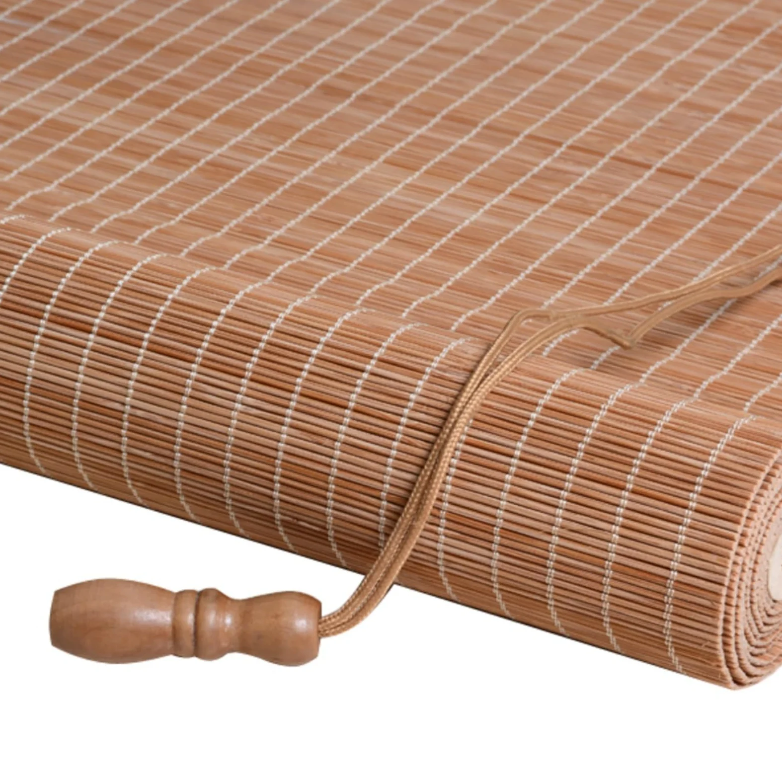 Rideau en Bambou Abat-Jour en Roseau Enroulable, Naturel, Rideaux De Protection, Rideau en Bambou Tissé À La Main, Stores De Patio Pare-Soleil, Stores D'intimité Enroulables Extérieurs (Color : C, S