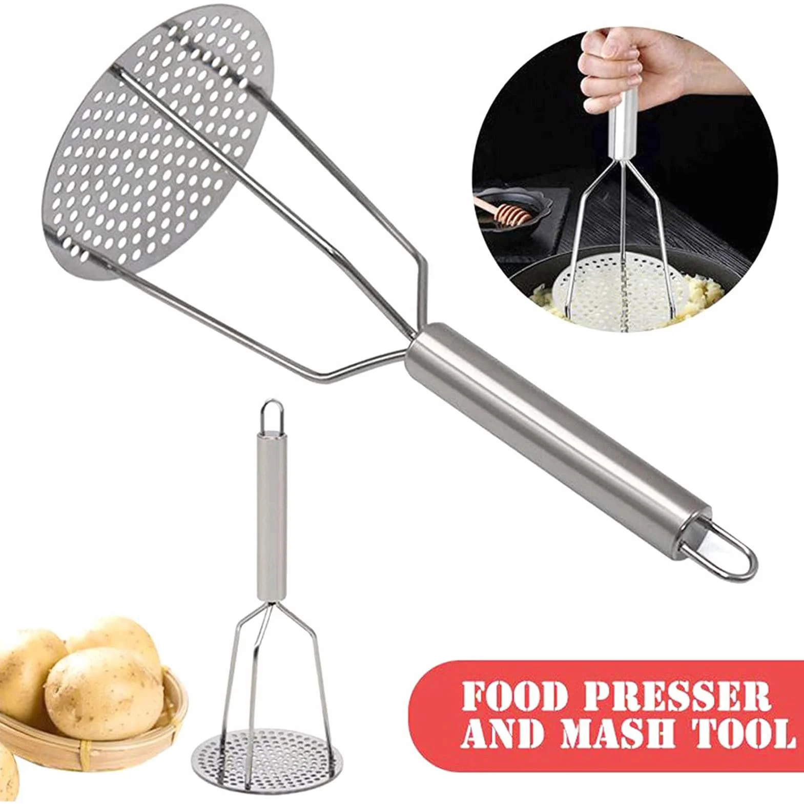 Presse-purée professionnel robuste pour pommes de terre et légumes