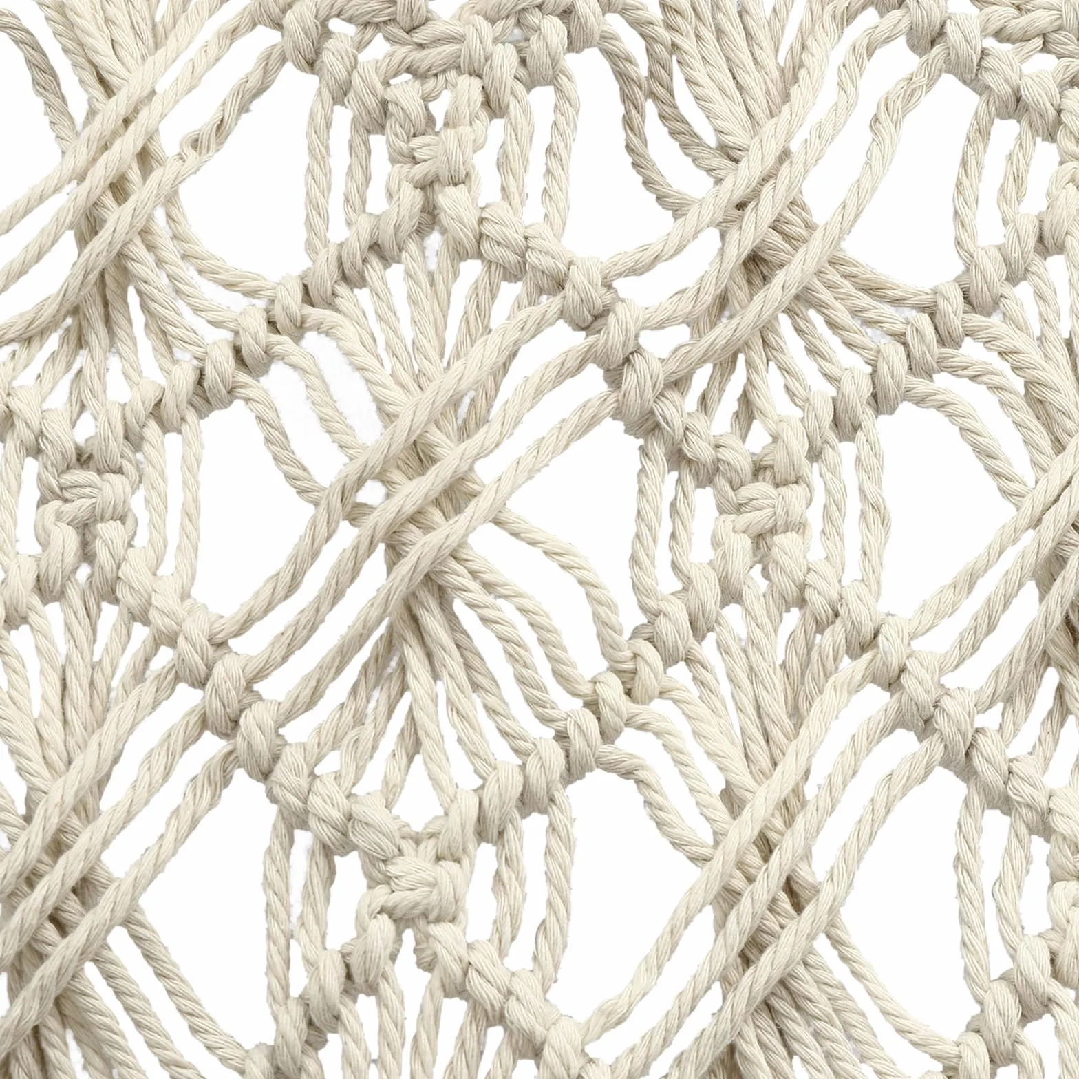 Rideau de porte en macramé - 120 x 195 cm - Fait à la main - Style bohème - Grand rideau tissé à la main - Avec anneau en bois - En coton tissé - Décoration de fenêtre - Blanc