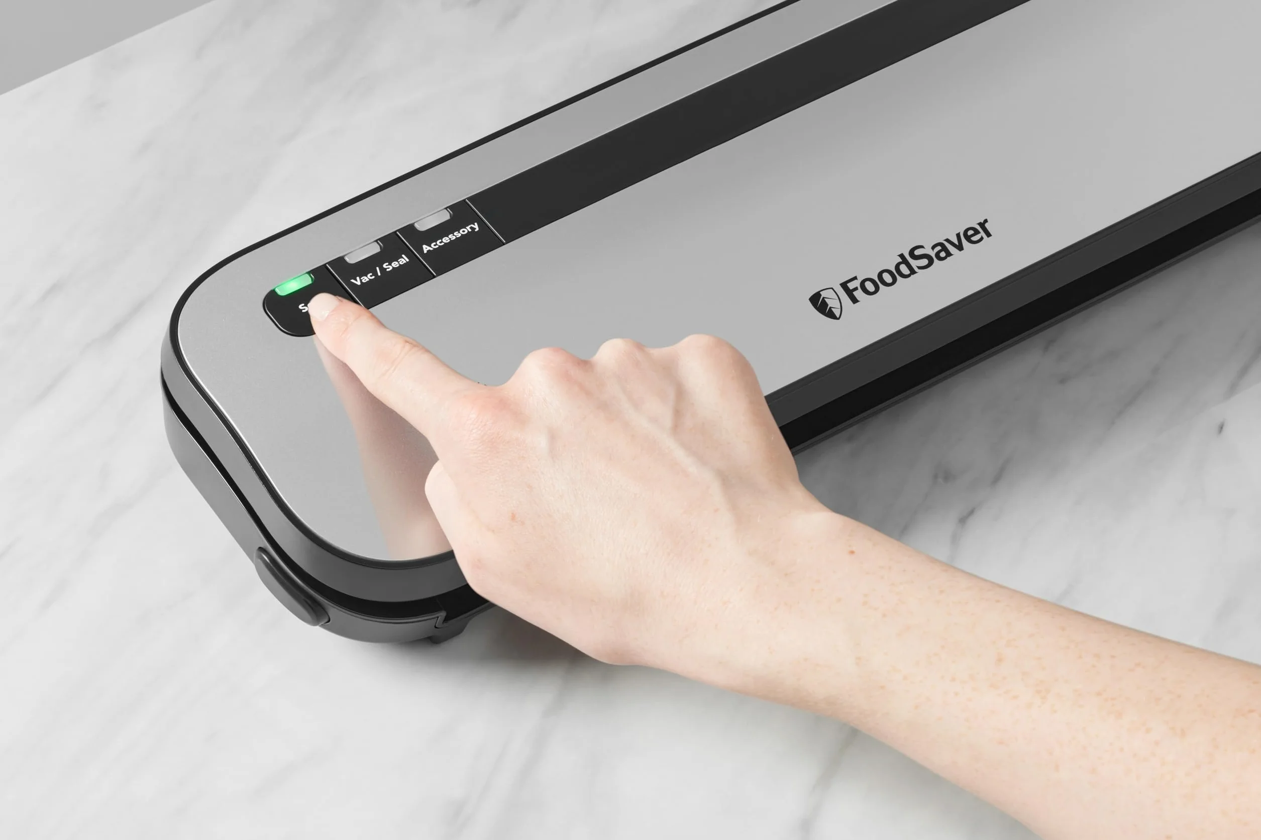 FoodSaver Emballeuse sous vide compacte VS1290X Fraîcheur 5x plus longtemps 1 rouleau 28cmx2,43m