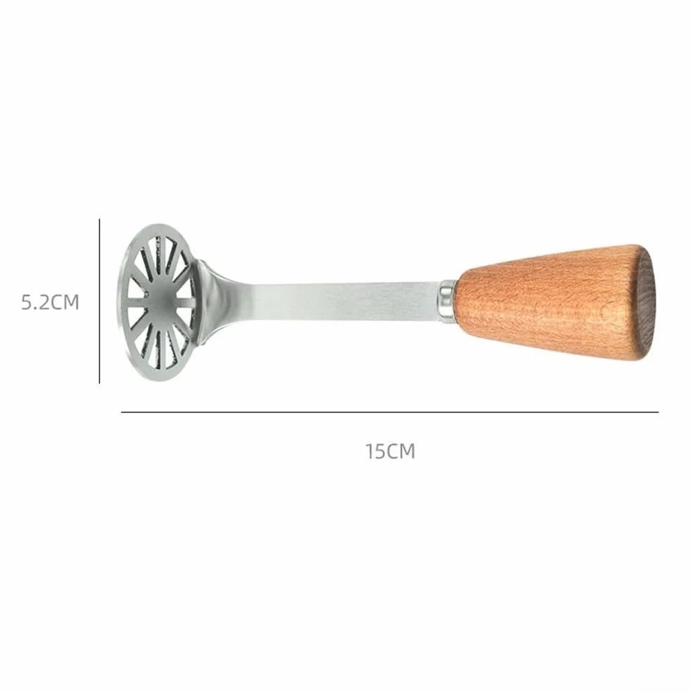 Presse-purée solide en bois pour pommes de terre et patates douces
