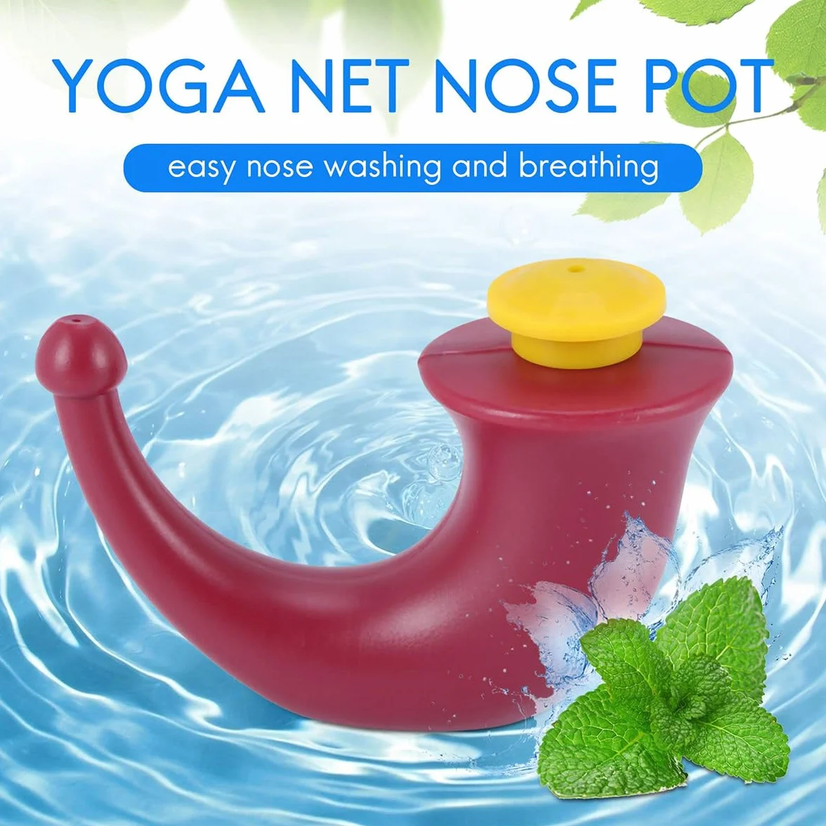 Neti Pot de yoga pour le nez, Système d'irrigation sinusoïdale 200 ml