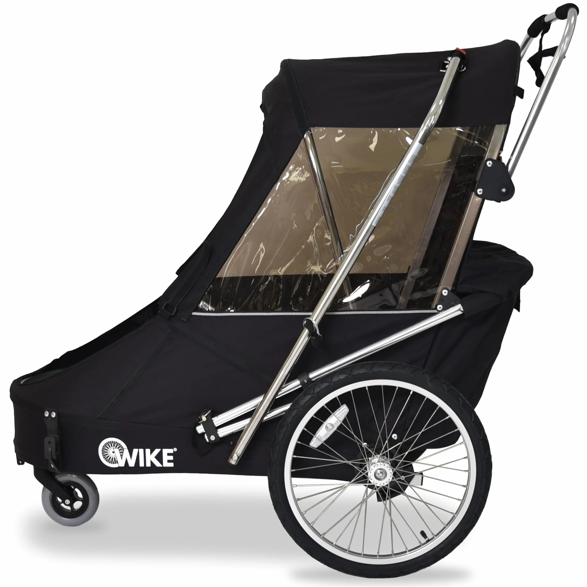Wike Special Needs Remorque pour Poussette et kit de Jogging Noir