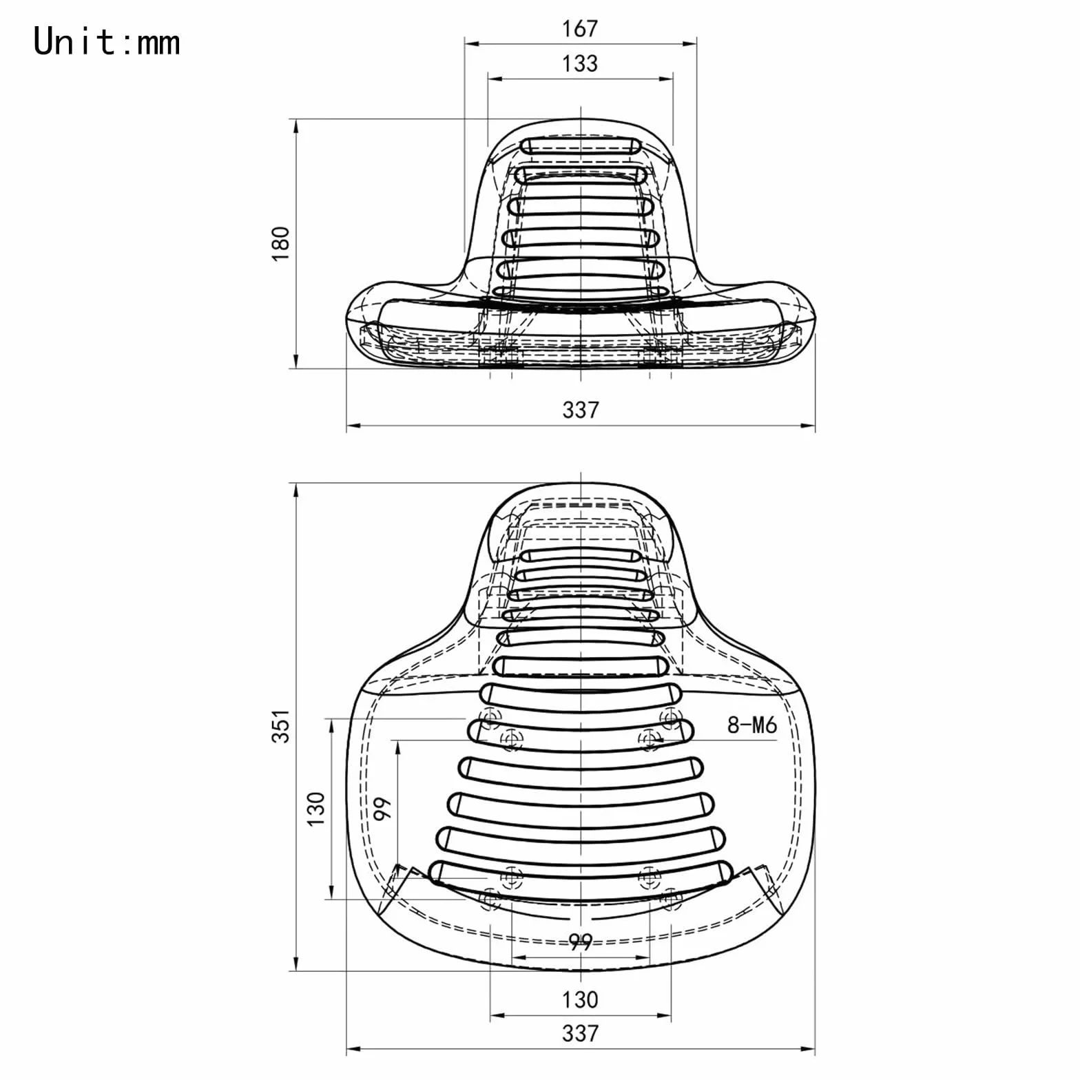 Colcolo Siège de Bar Design avec Dossier pour Tabouret Haut