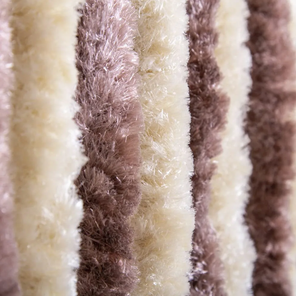 Rideau chenille 100 x 220 cm, beige/marron