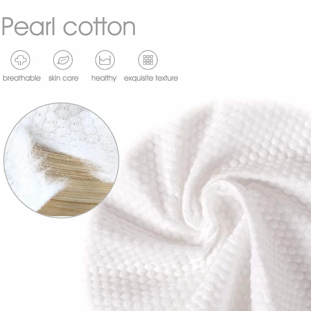 Serviettes jetables en tissu 100 pièces, lingettes sèches en pur coton multi-usages pour soins de la peau