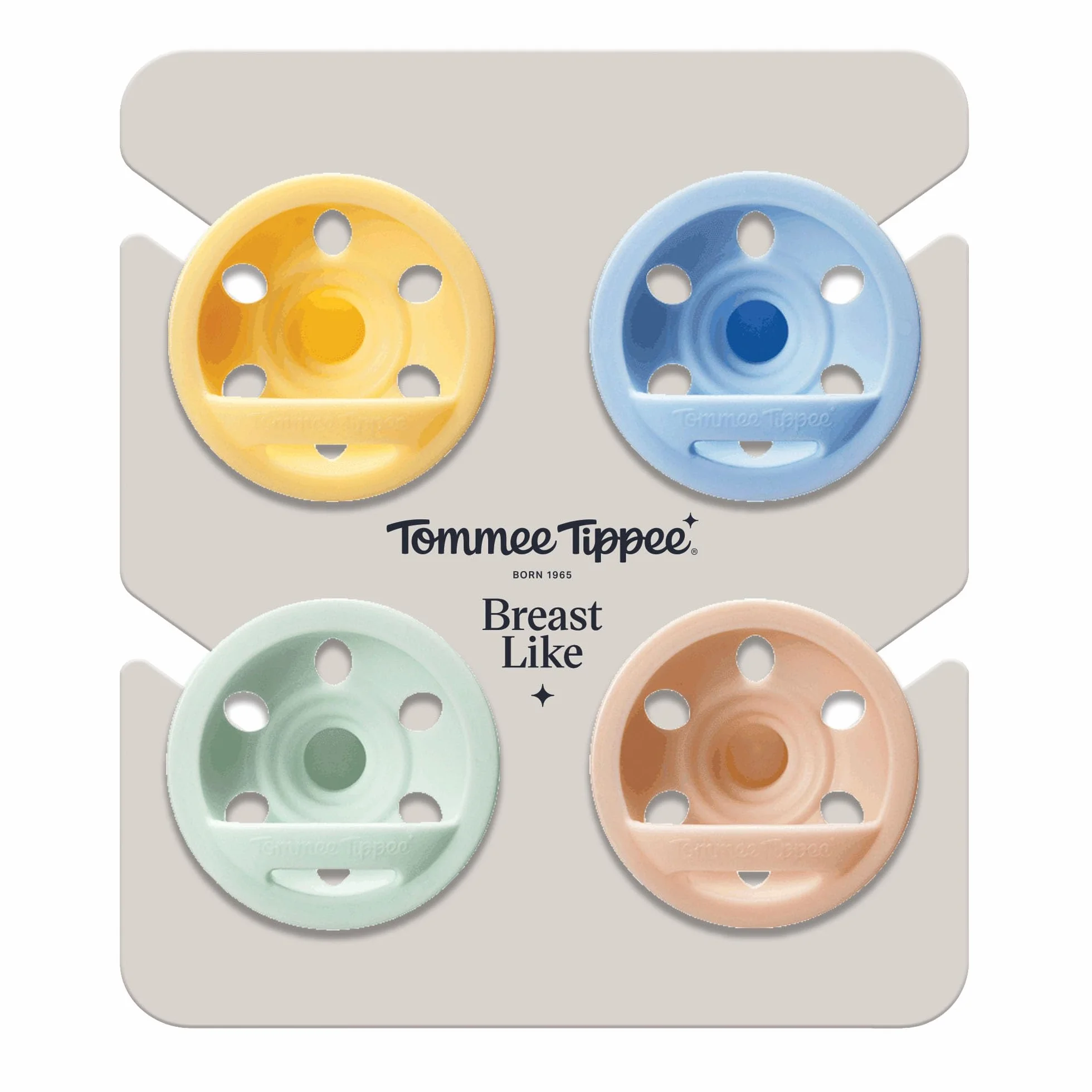 Tommee Tippee Sucette Imitant le Sein 0-6 Mois Lot de 4 Silicone Orthodontique