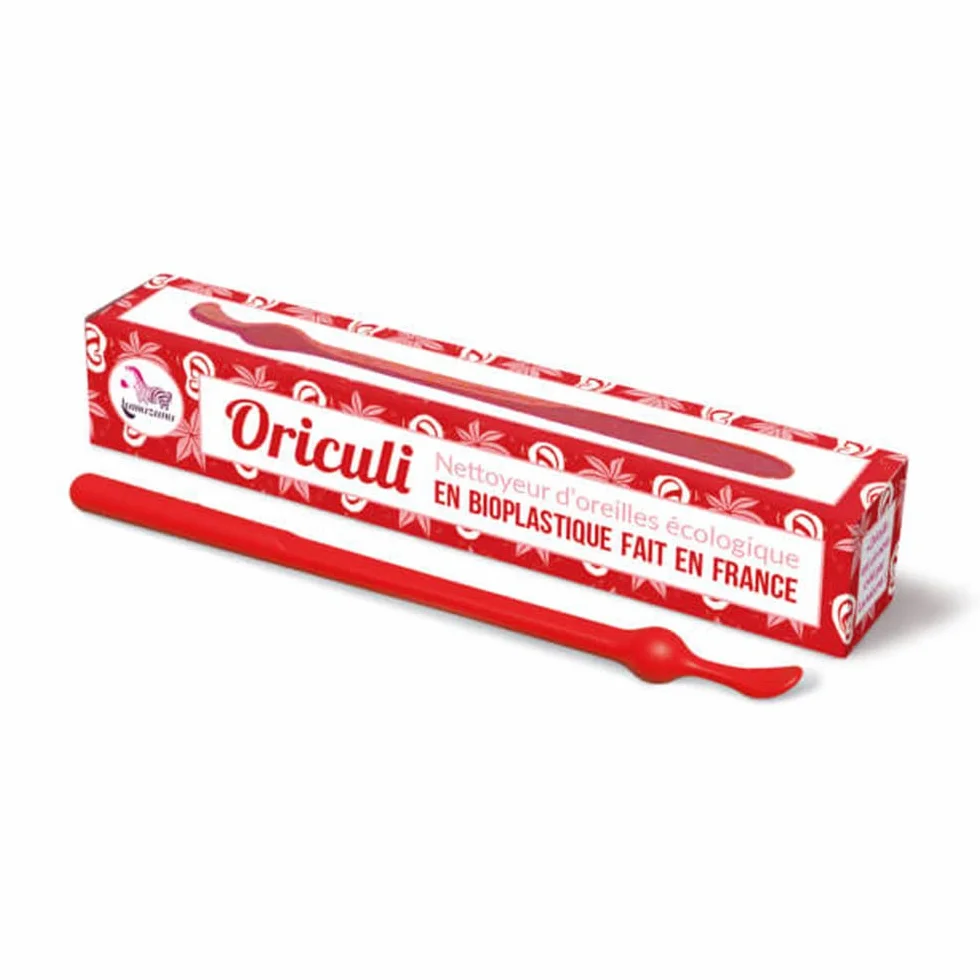 Lamazuna Oriculi Nettoyeur d'Oreilles Écologique Bioplastique Rouge