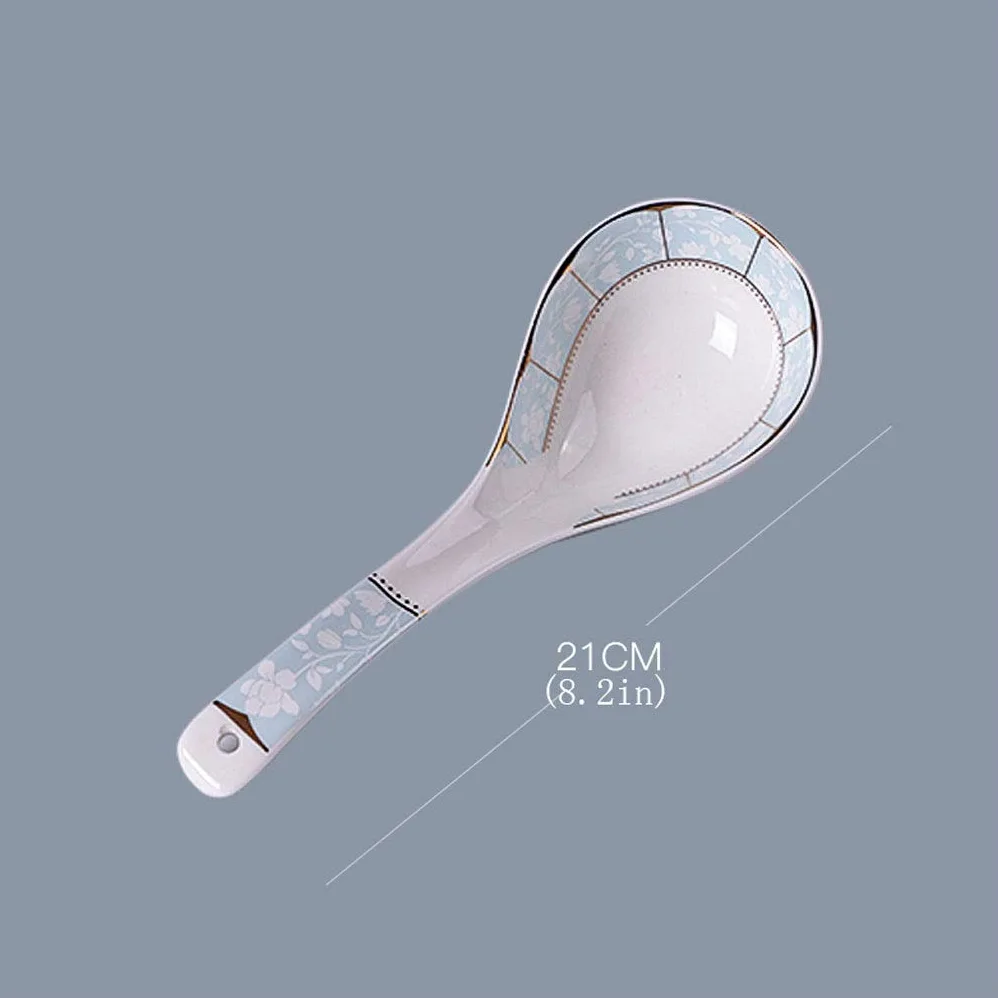 Louche À Soupe-Petites Cuillères En Céramique Pour Cuillères À Dîner, Peut Être Utilisée Dans La Cuisine, Le Restaurant, L'Hôtel Gadget Pratique/6 Pack/A