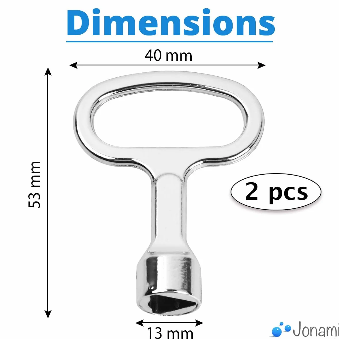 Jonami Clé Triangulaire Universelle Poubelle Déchet Métal Lot de 2