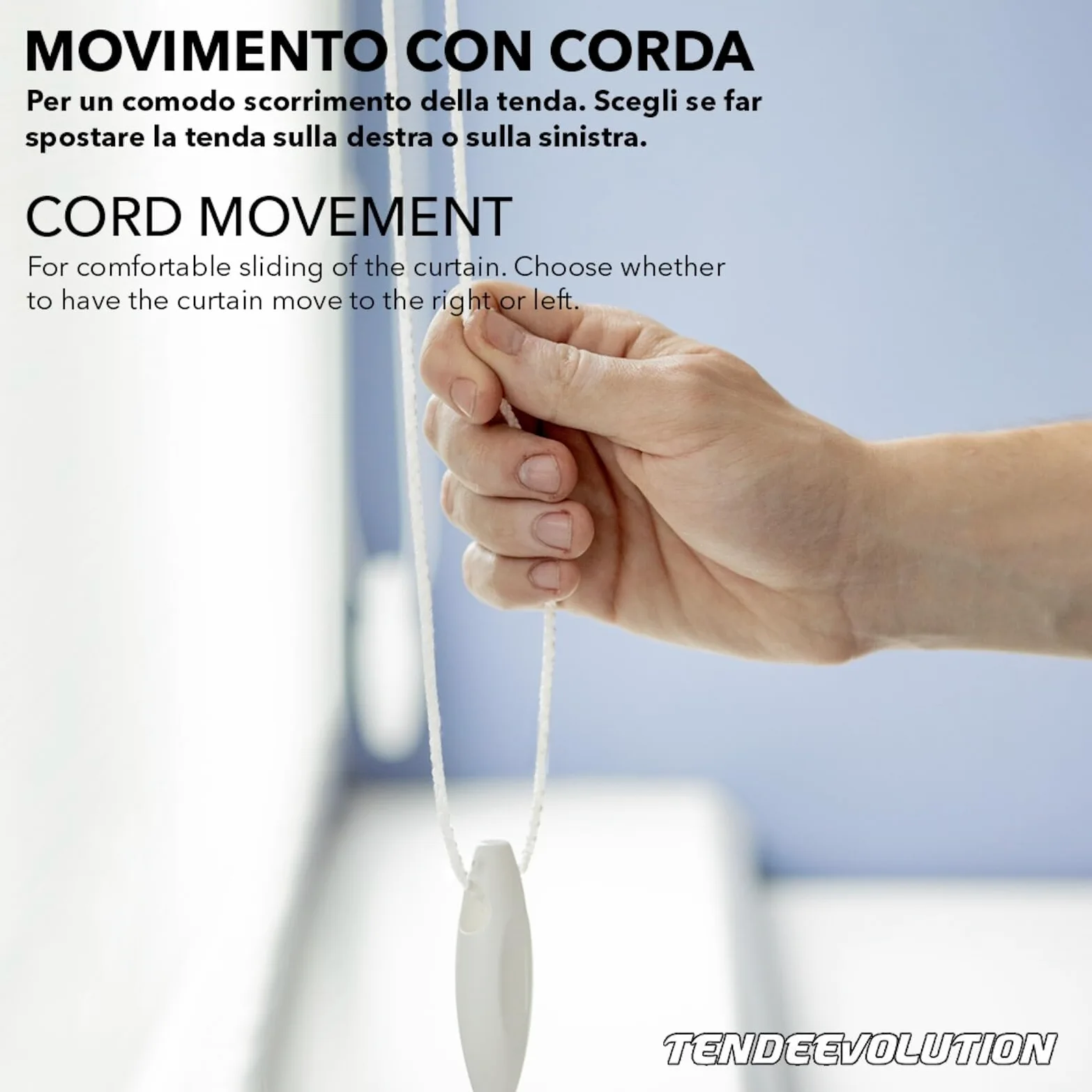 Rail de Rideau Linéaire en Aluminium Blanc Personnalisable, Complet avec Accessoires de Fixation, Mouvement à Corde, Tringle à Rideaux Coulissante pour Plafond ou Mur (160CM MOUVEMENT À CORDE)
