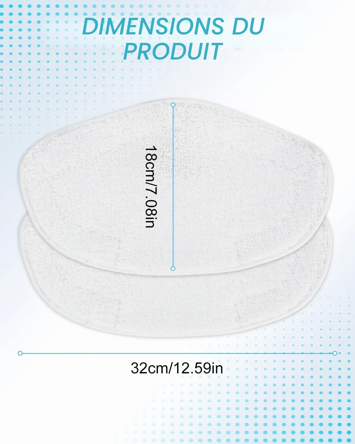 KEEPOW Serpillières Microfibres pour Polti Vaporetto SV440 SV450 SV460 Smart 100 T Réutilisables