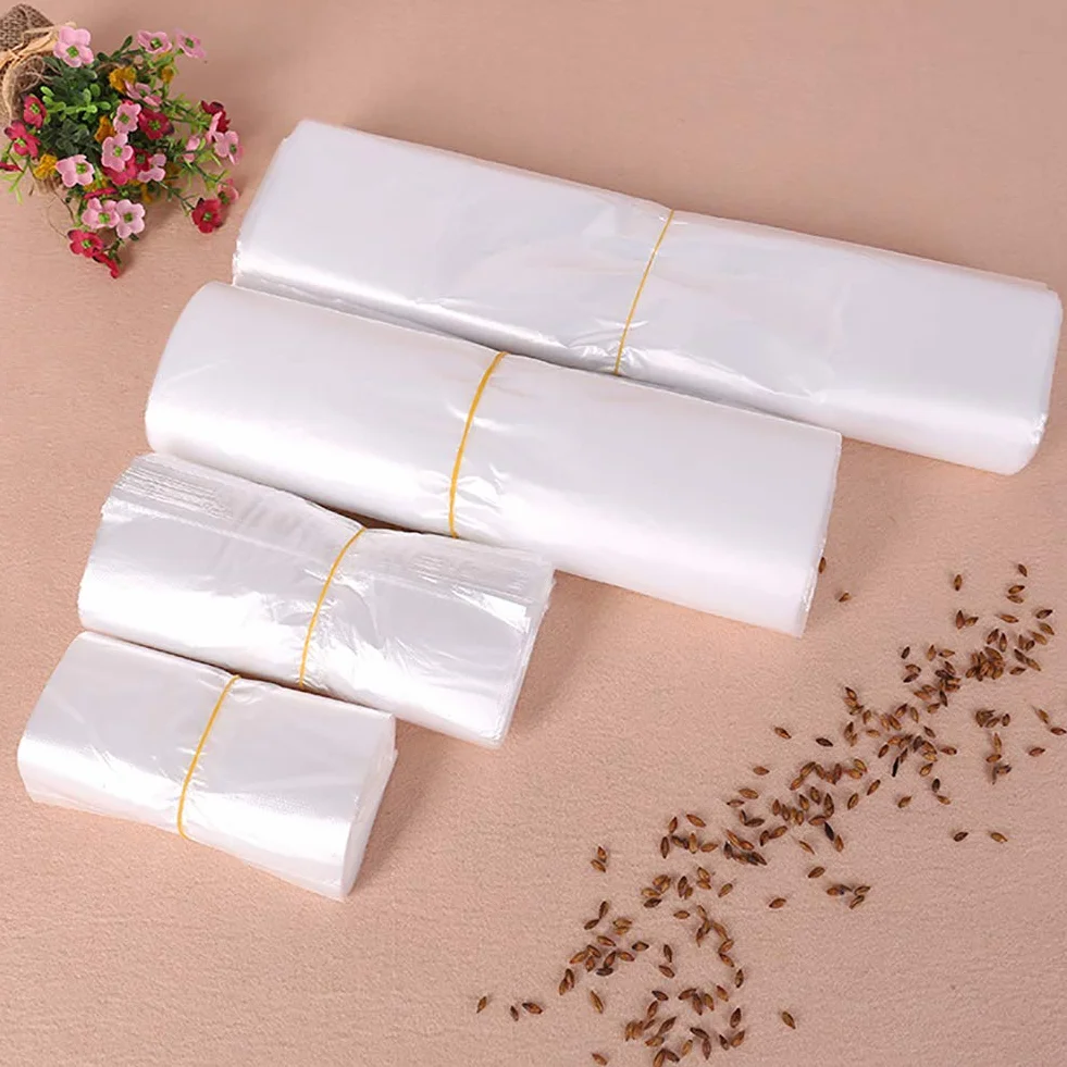 Sacs en Plastique Transparent avec Poignée 24cm 100 PCS