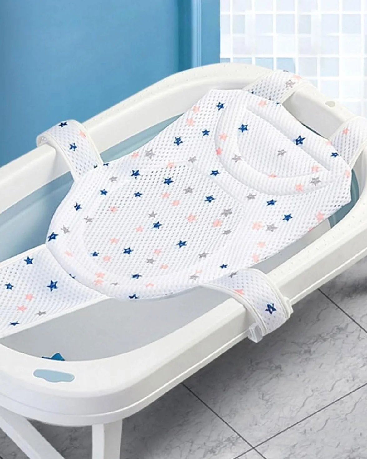 Hamac de Bain pour Bébé Antidérapant Pliable 0-36 Mois
