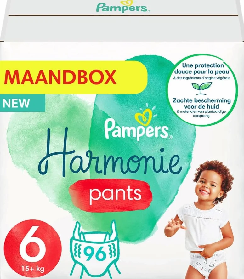 Pampers Harmonie Pants Taille 6 (15+ kg) 96 Pièces Culottes Bébé