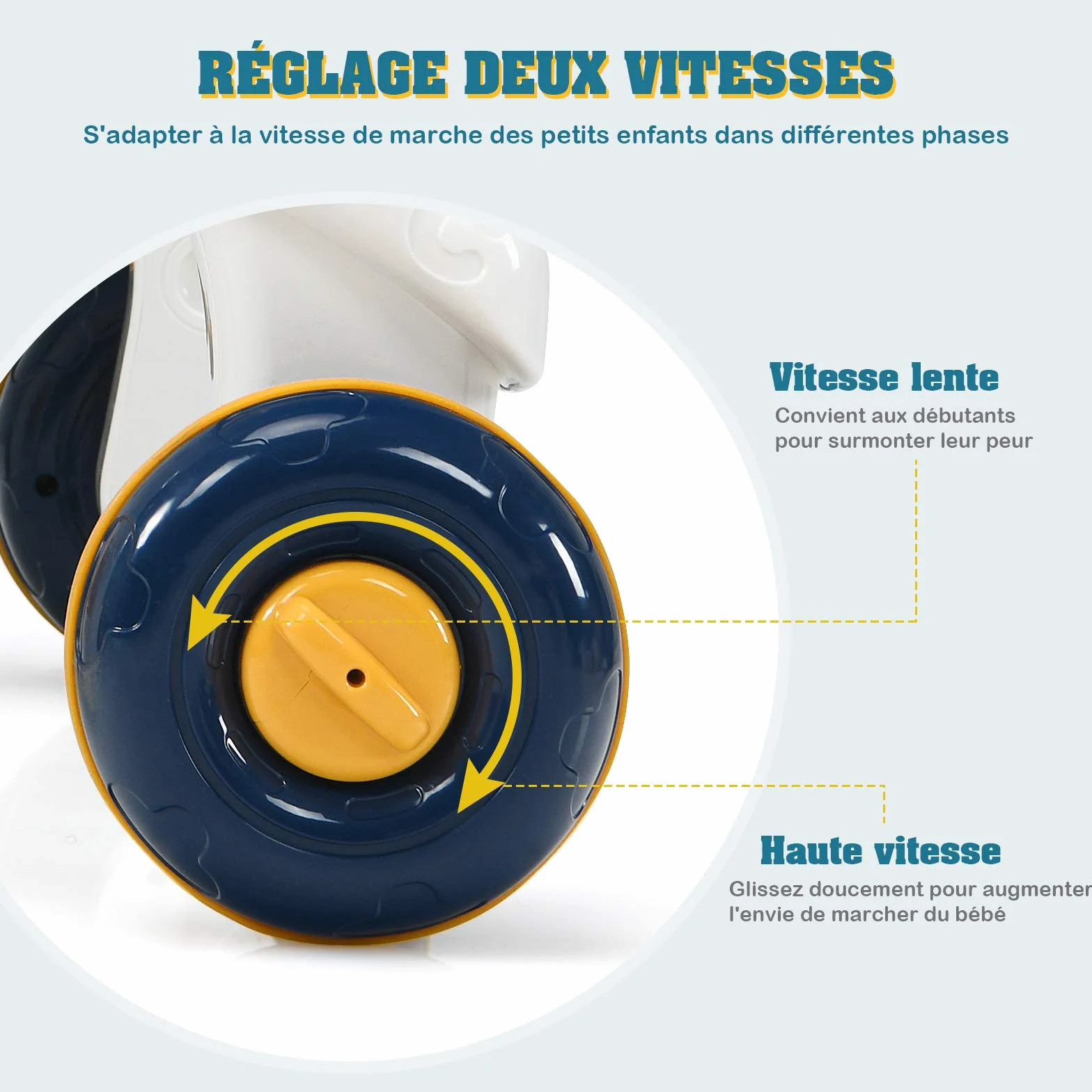 COSTWAY 3 en 1 Trotteur Bébé Évolutif avec Lumière et Musique, Voiture à Enfourcher Polyvalente, 6-36 Mois