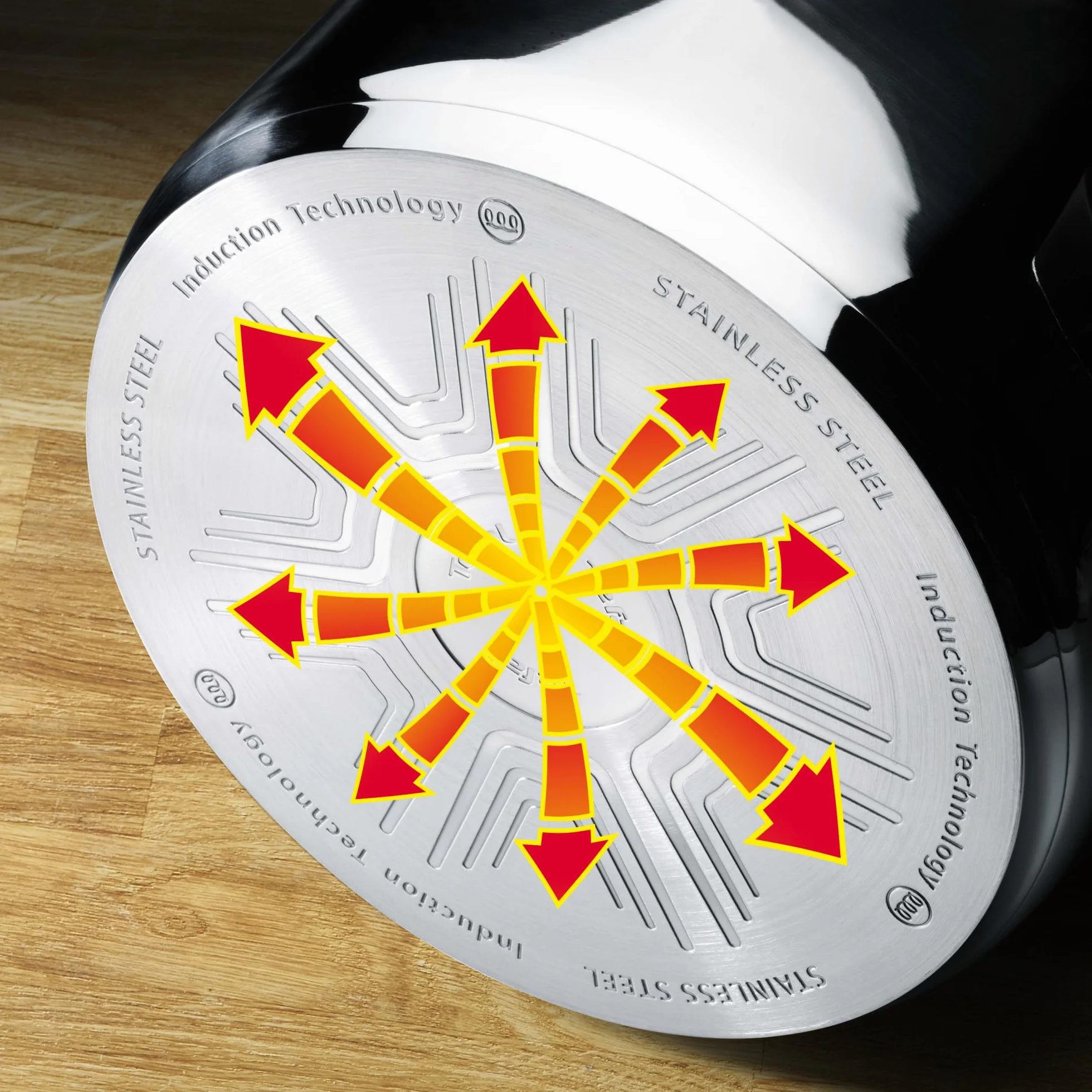 Tefal Virtuoso Poêle 24 cm Induction Acier inoxydable 18/10 Garantie 10 ans