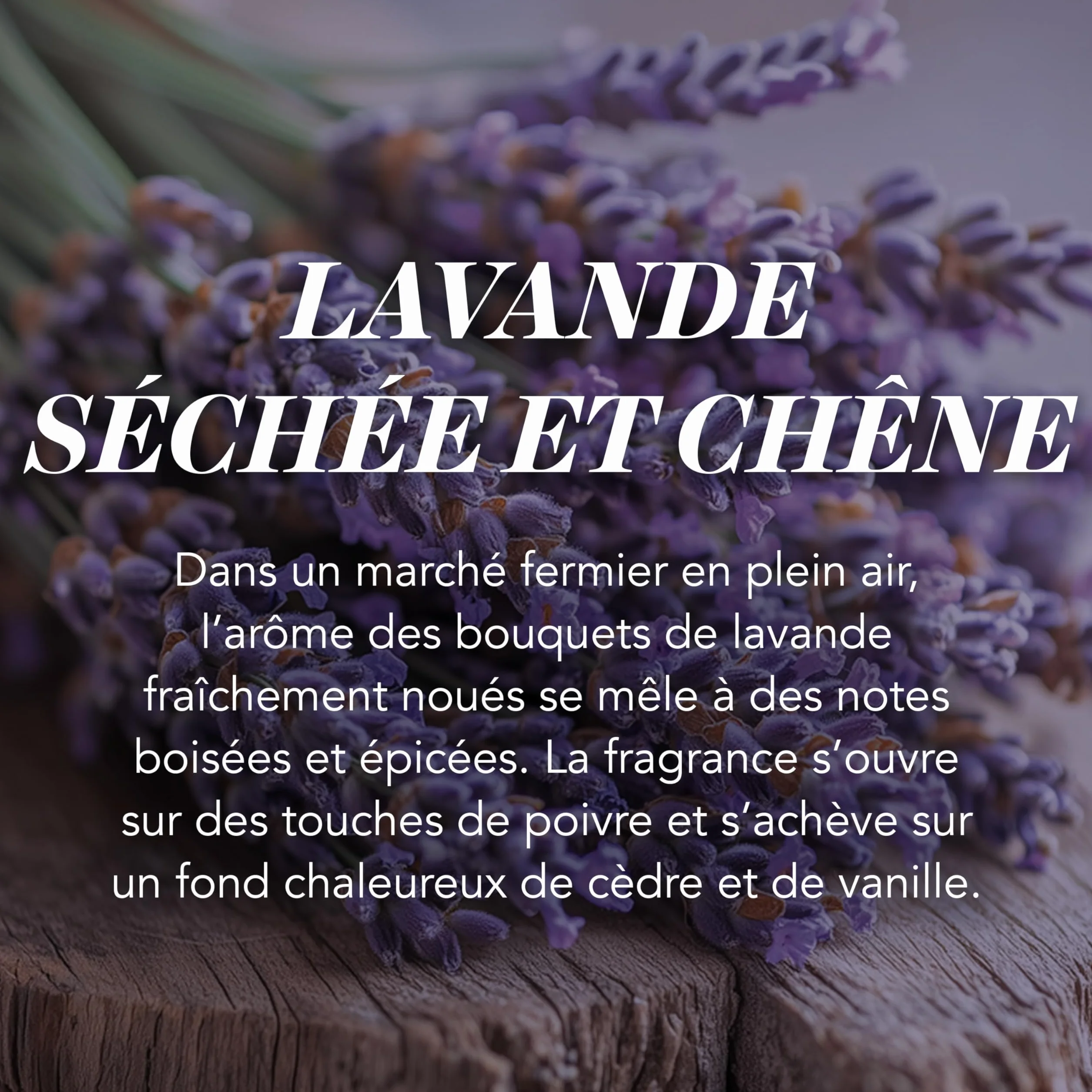 Yankee Candle Grande Bougie Parfumée Lavande Séchée et Chêne 150 Heures
