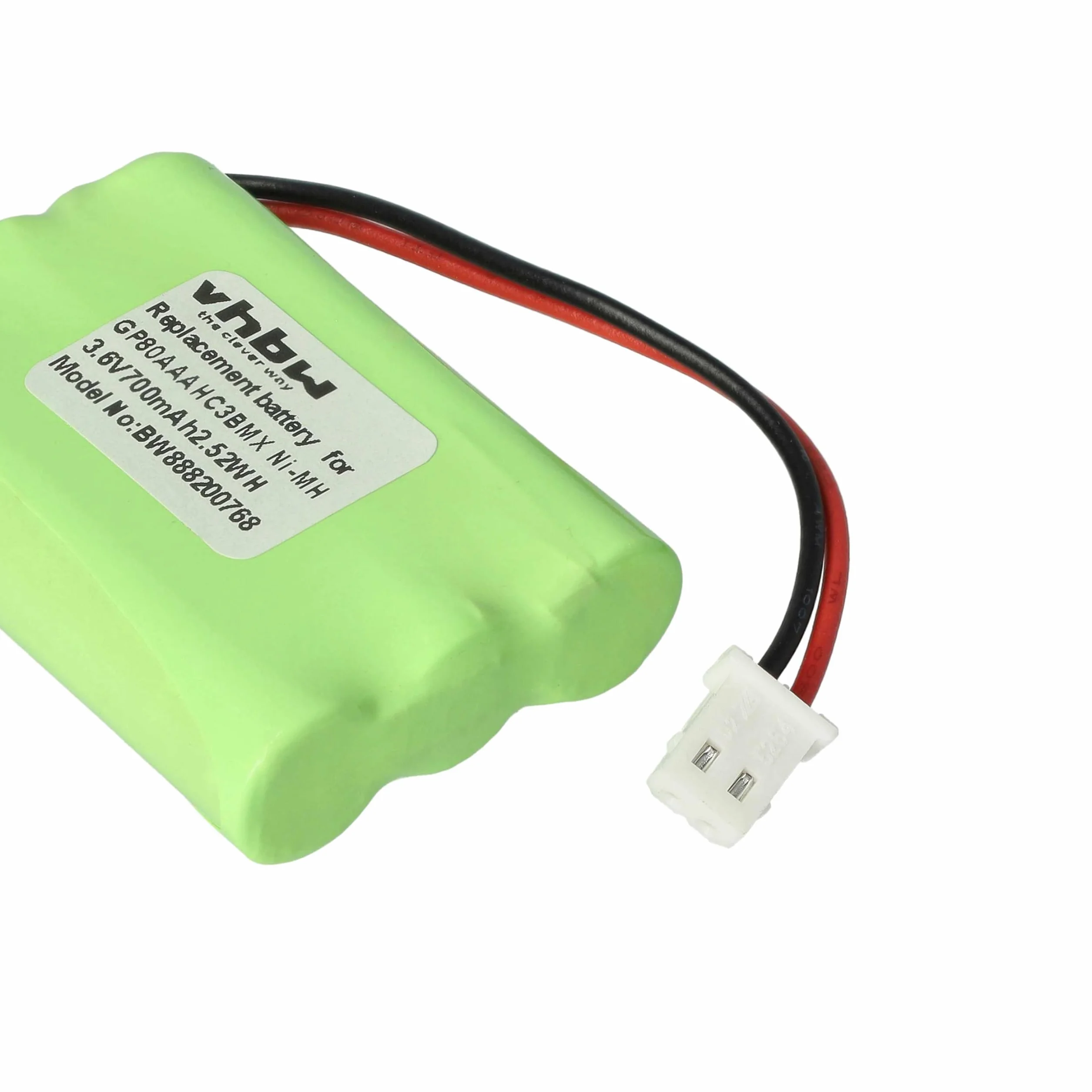 vhbw Batterie Remplacement pour Motorola HRMR03 GP80AAAHC3BMX Moniteur bébé 700mAh 3,6V NiMH