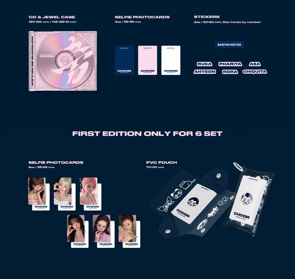 Babymonster 3rd Mini Album Choom Jewel Version CD (ASA ver.)
