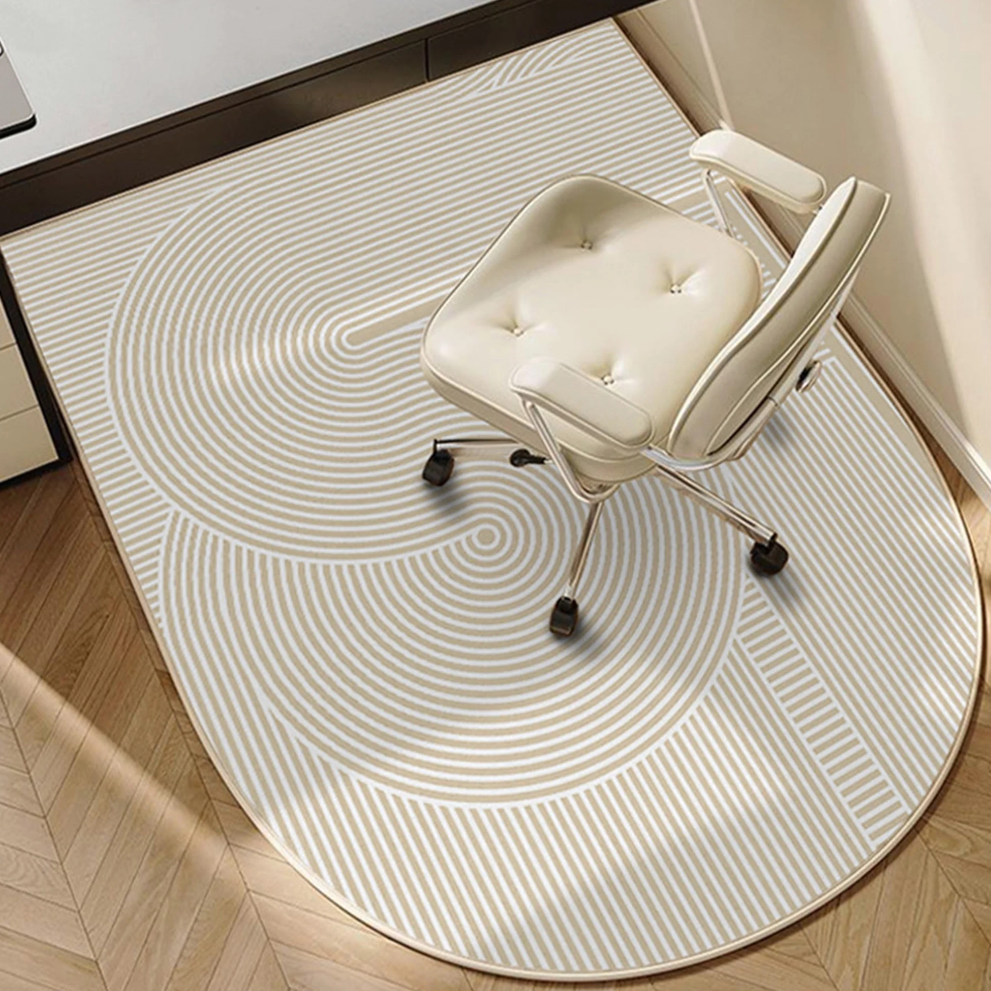 Tapis de chaise de bureau pour moquette et sol en bois dur, tapis multi-usage, pour chaise roulante, protection du sol antidérapant, pour maison, bureau, salle de jeux (150 x 120 cm, Style4)