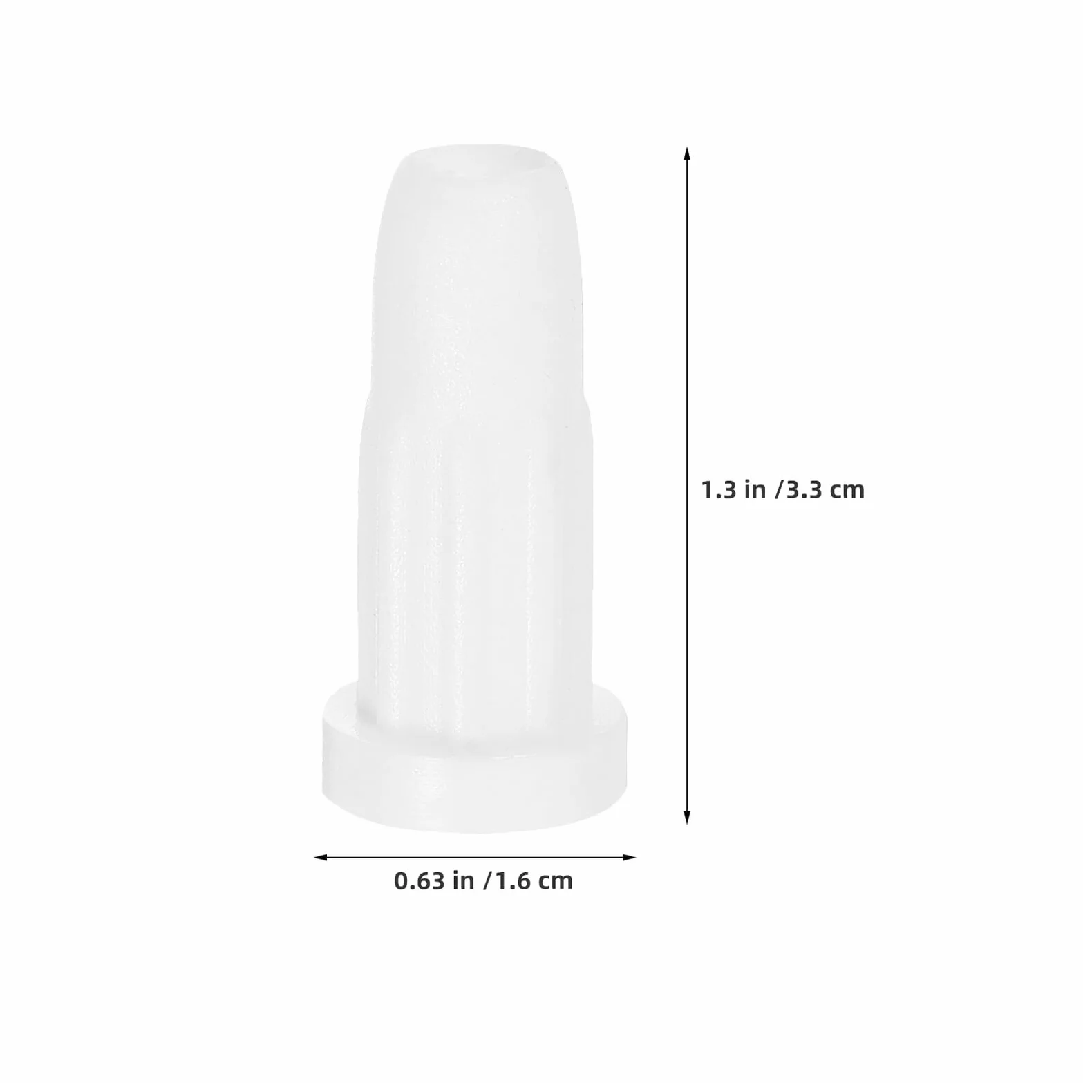 Douilles de Remplacement Blanches pour Roulettes de Berceau 50 Pcs Inserts Plastique 33x16 mm