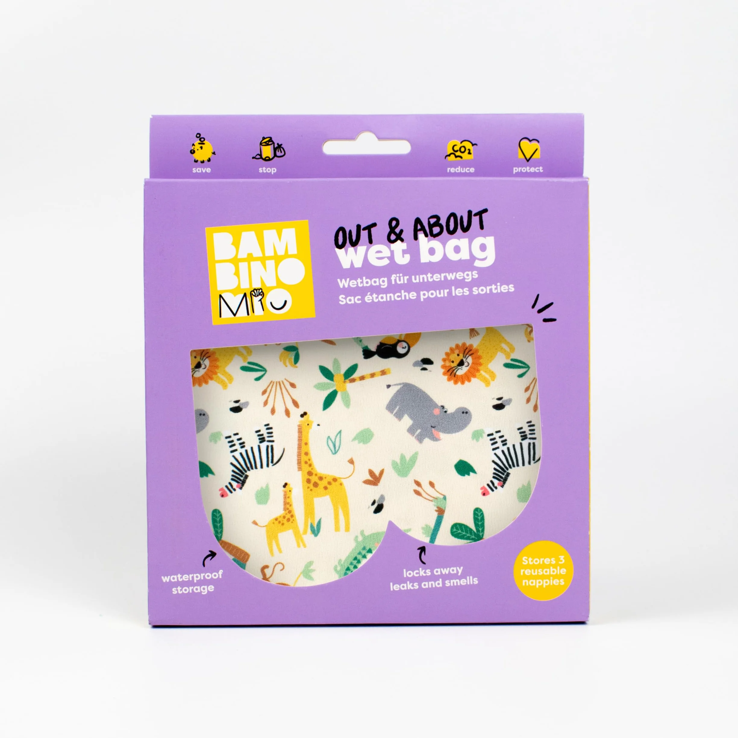 Bambino Mio Sac étanche Couches lavables Maillots Bain 29,5 cm x 28,5 cm Bébés