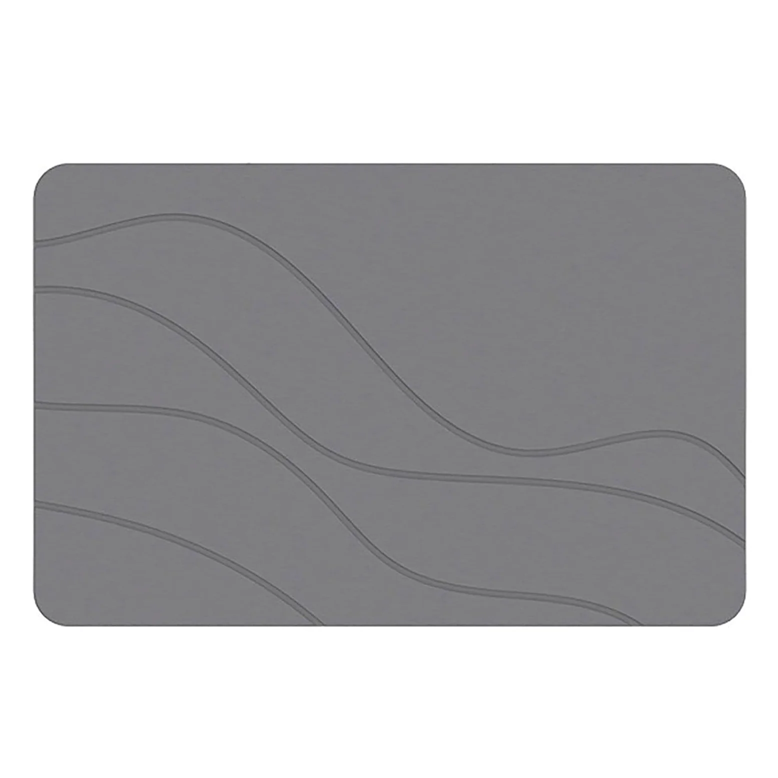 Tapis de bain en terre de diatomée – Tapis de pierre à séchage rapide avec base antidérapante, tapis de sol absorbant l'eau pour la maison