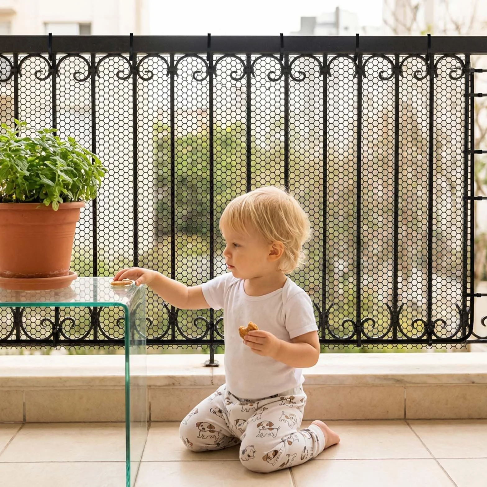 Filet Sécurité Escalier Enfant 300x78 cm, Filet Protection Balcon avec 15 Sangles 25 Cordes Nylon, Découpable Noir