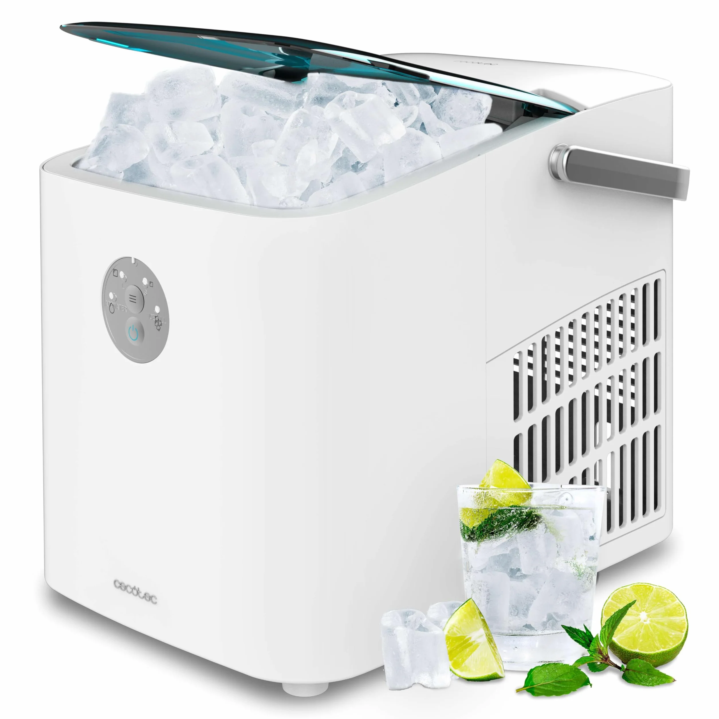Cecotec Ice Maker Chillin' Ice 1200 Go 120W, 12 kg/24h, 2 Tailles de Cubes