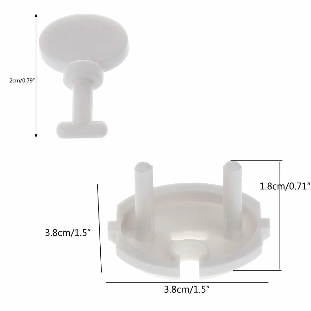 Cache Protection Prise Standard Française 12 Pièces pour Clé Bébé Enfant ABS