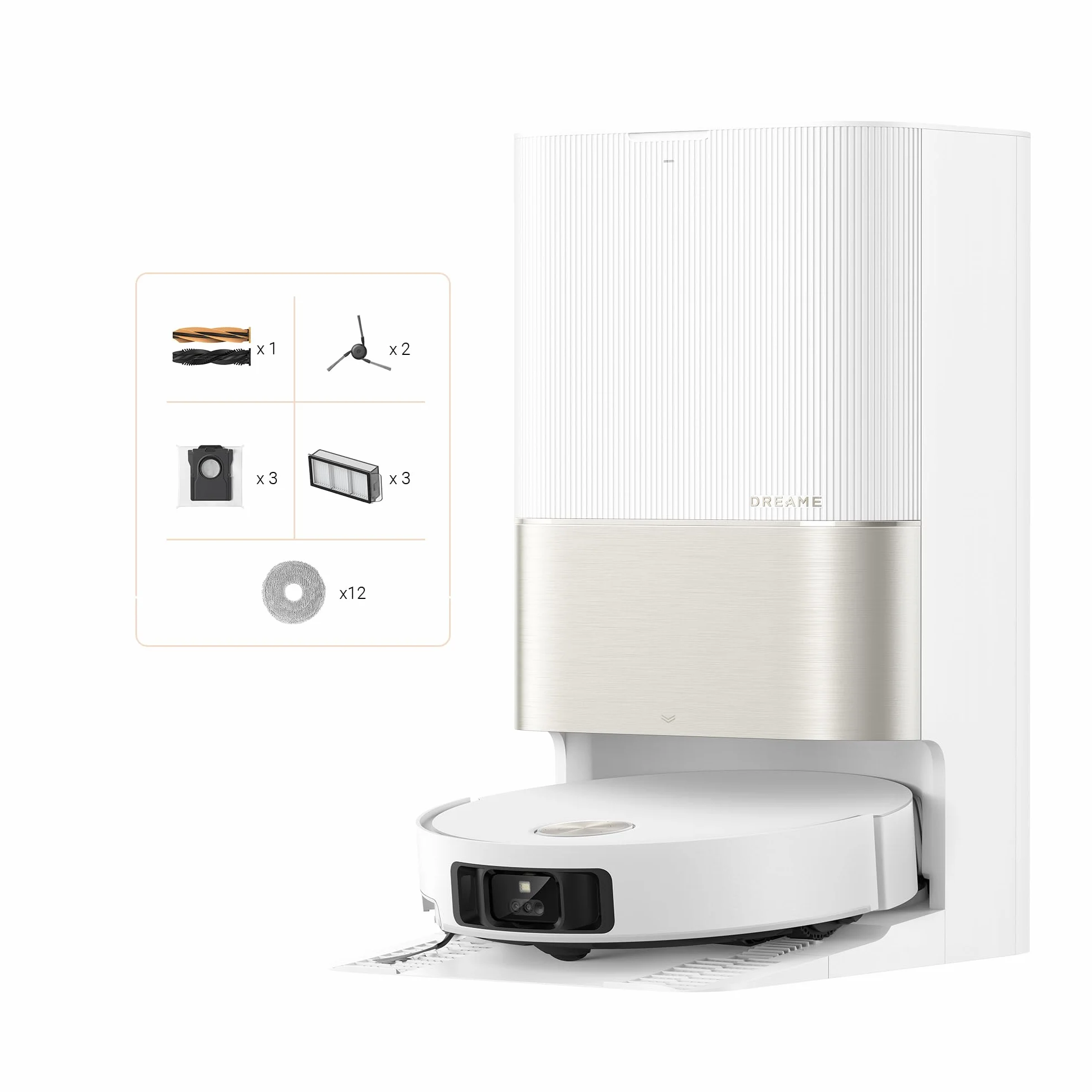 DREAME X50 Ultra Robot Aspirateur, 20000 Pa, 6 cm Escalade, 89 mm Fin, Nettoyage 80°C