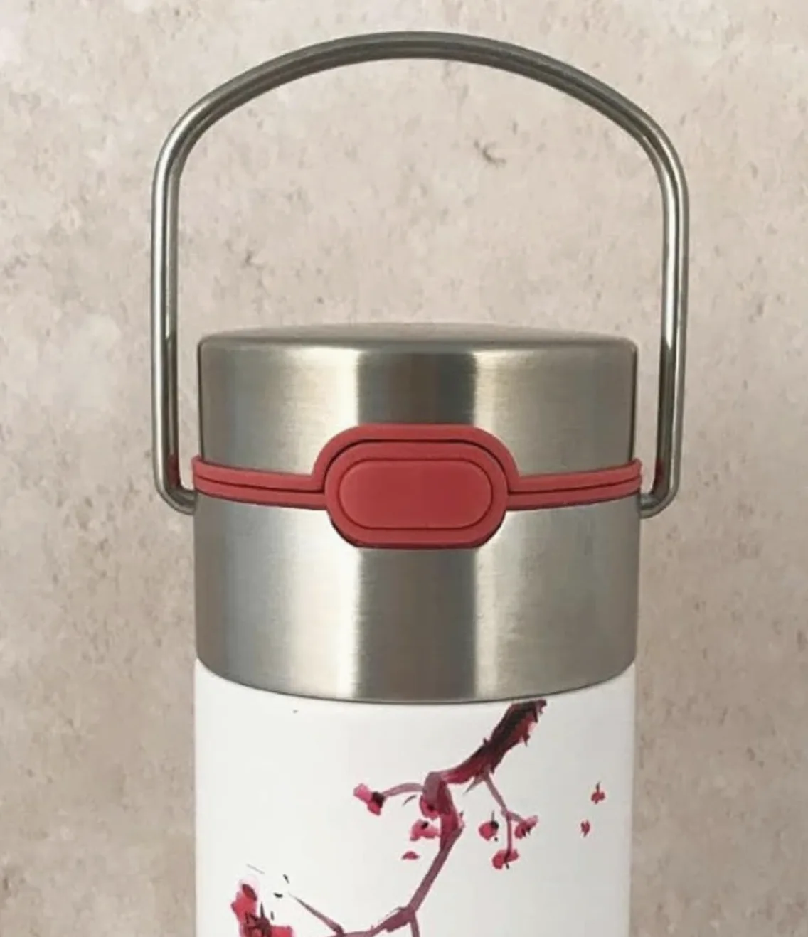 Eigenart LEEZA 11001 Cherry Blossom Gourde isotherme à double paroi en acier inoxydable avec bouchon sport et passoire, sans BPA, 500 ml