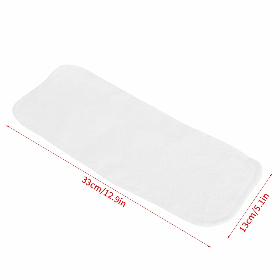 Couche-culotte Insert Doublures de Fibre de Bambou Pour bébé Nappy Réutilisable 5Pcs