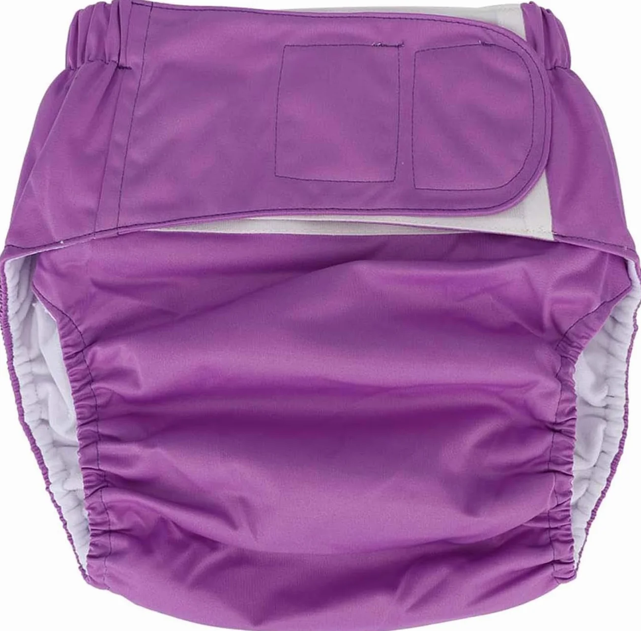 Couches en tissu réutilisables imperméables lavables pour adultes incontinence violet