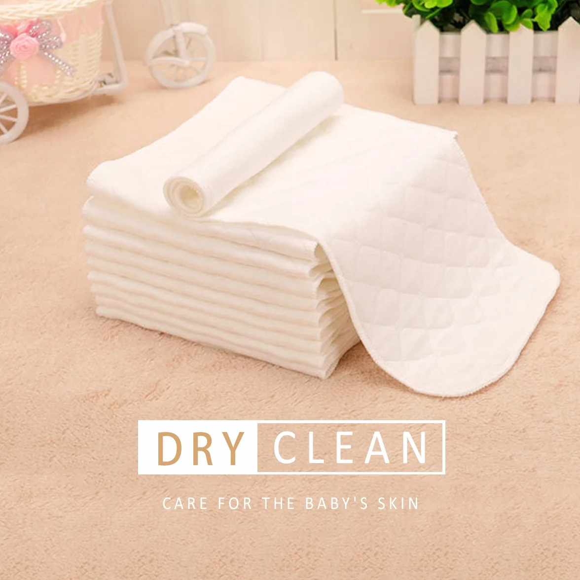 SONARIN Linges de Protection pour Couche Réutilisable Super Absorbant Paquet de 10 (6 couches)