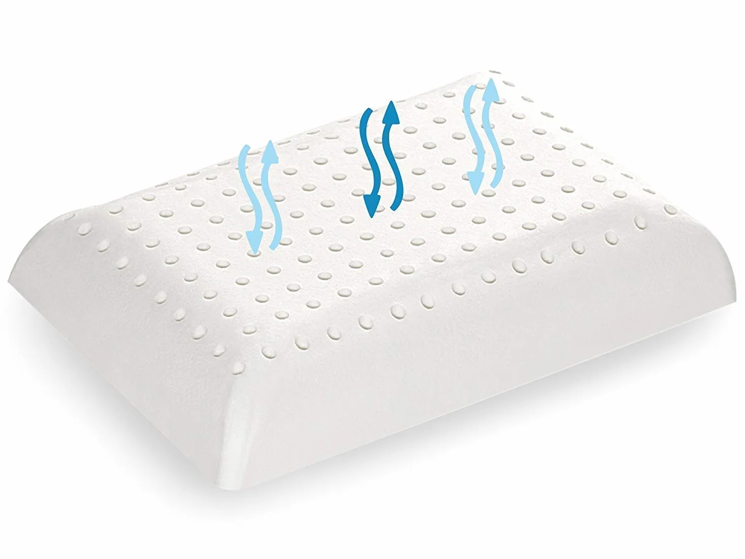Oreiller Latex Naturel BÉBÉ 30x40 cm Antiallergique Hypoallergénique Housse Amovible Coton