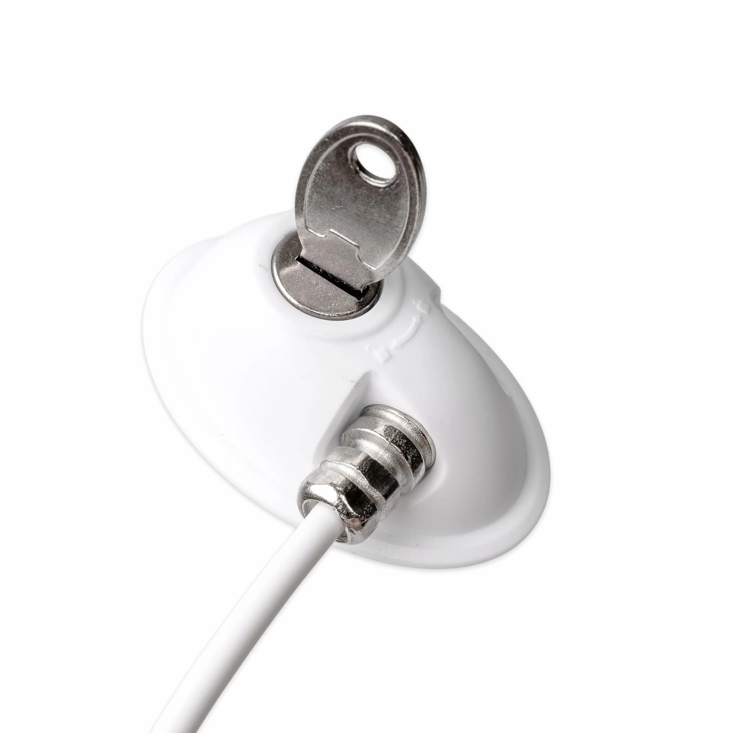 Serrure adhésive verrouillable pour sécurité enfant, 1 pack, blanc, 2 clés, pastilles adhésives de rechange