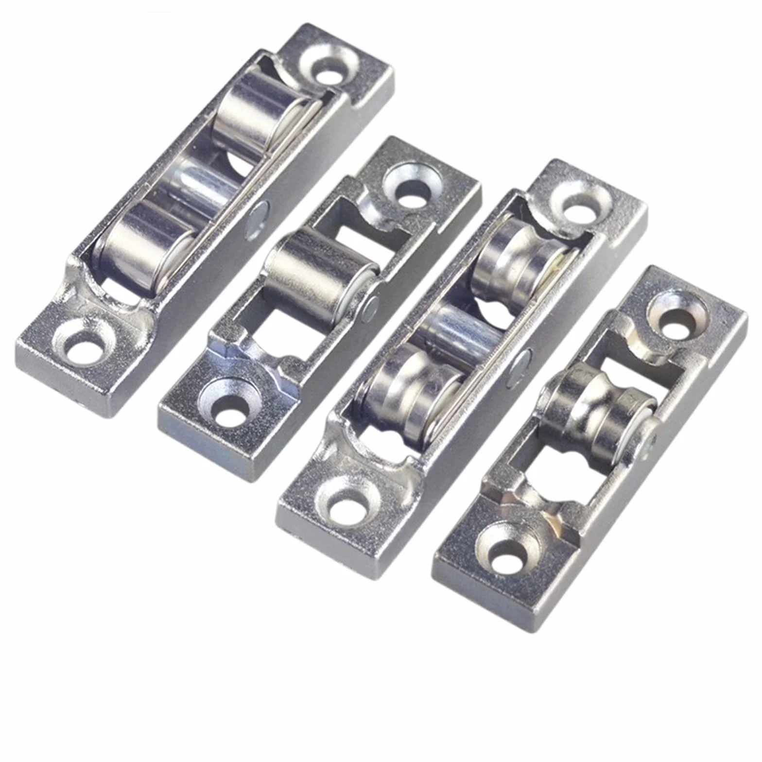 Poulie de porte coulissante, rouleaux de rail, accessoires quincaillerie, 4 pièces