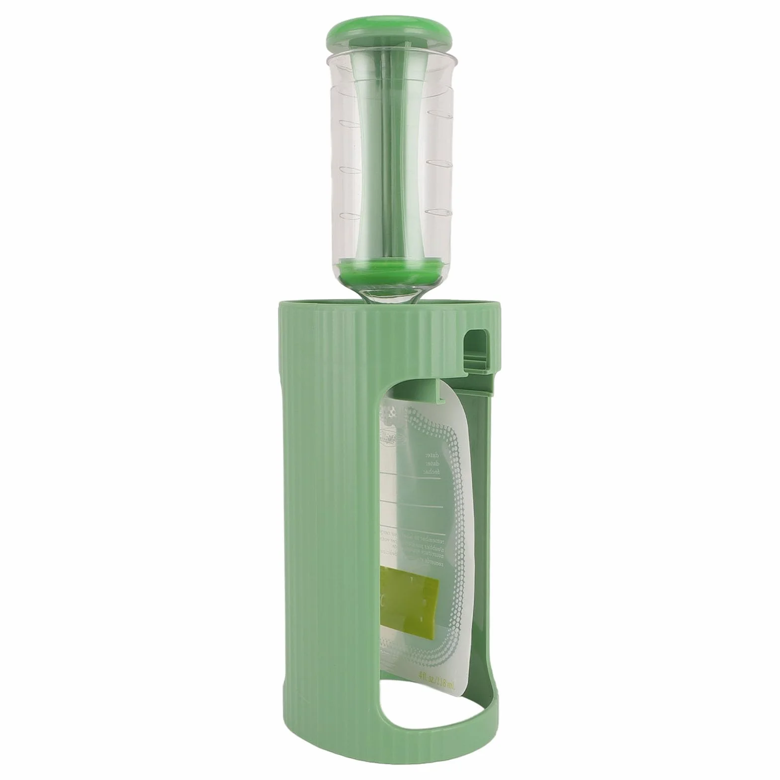 Station de Remplissage de Purée Fruits, étui en Plastique qualité Aliments pour Voyager (GREEN)