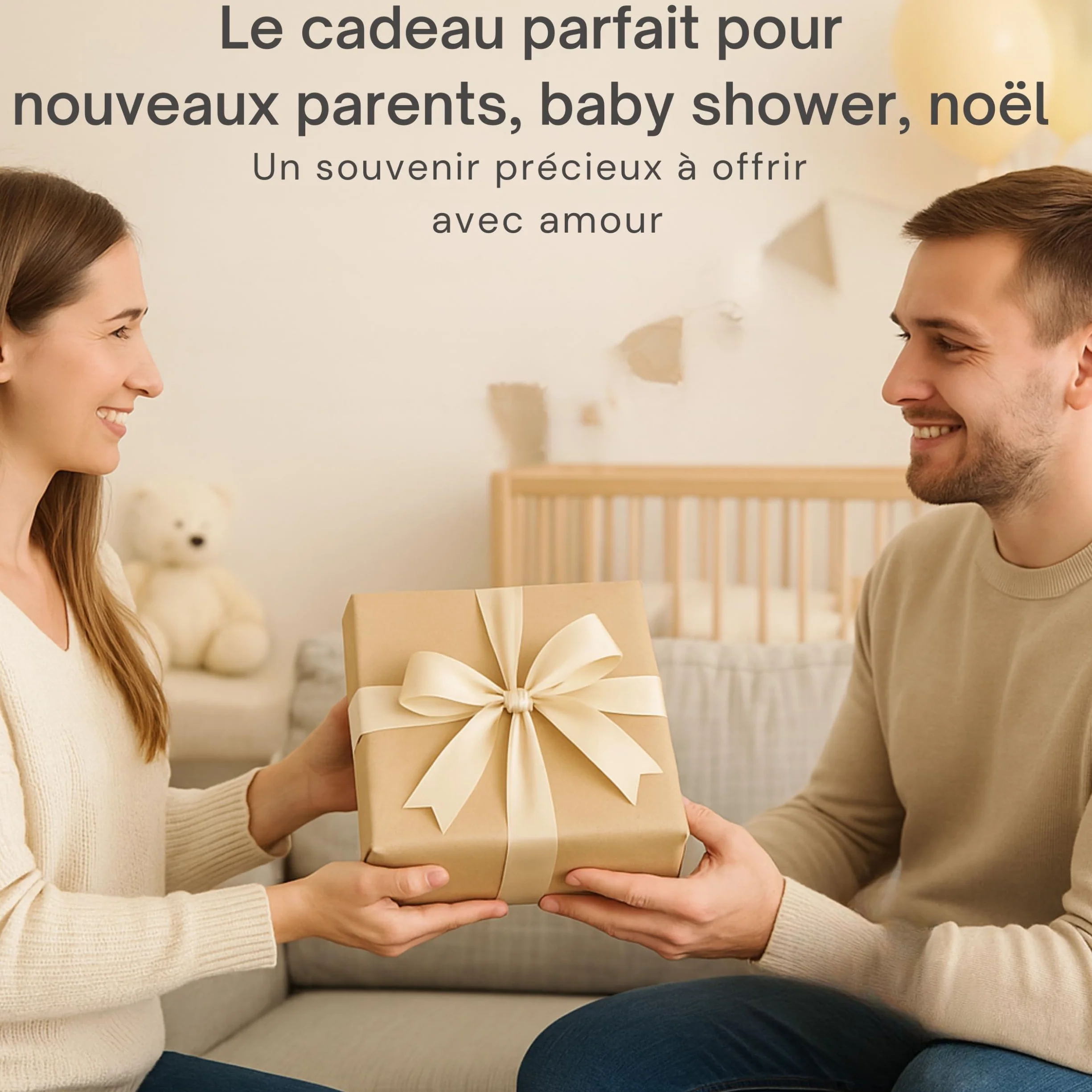 Coffret Naissance Personnalisé Plâtre Non Toxique Kit Empreinte Main Pied Bébé Cadeau Baby Shower Baptême