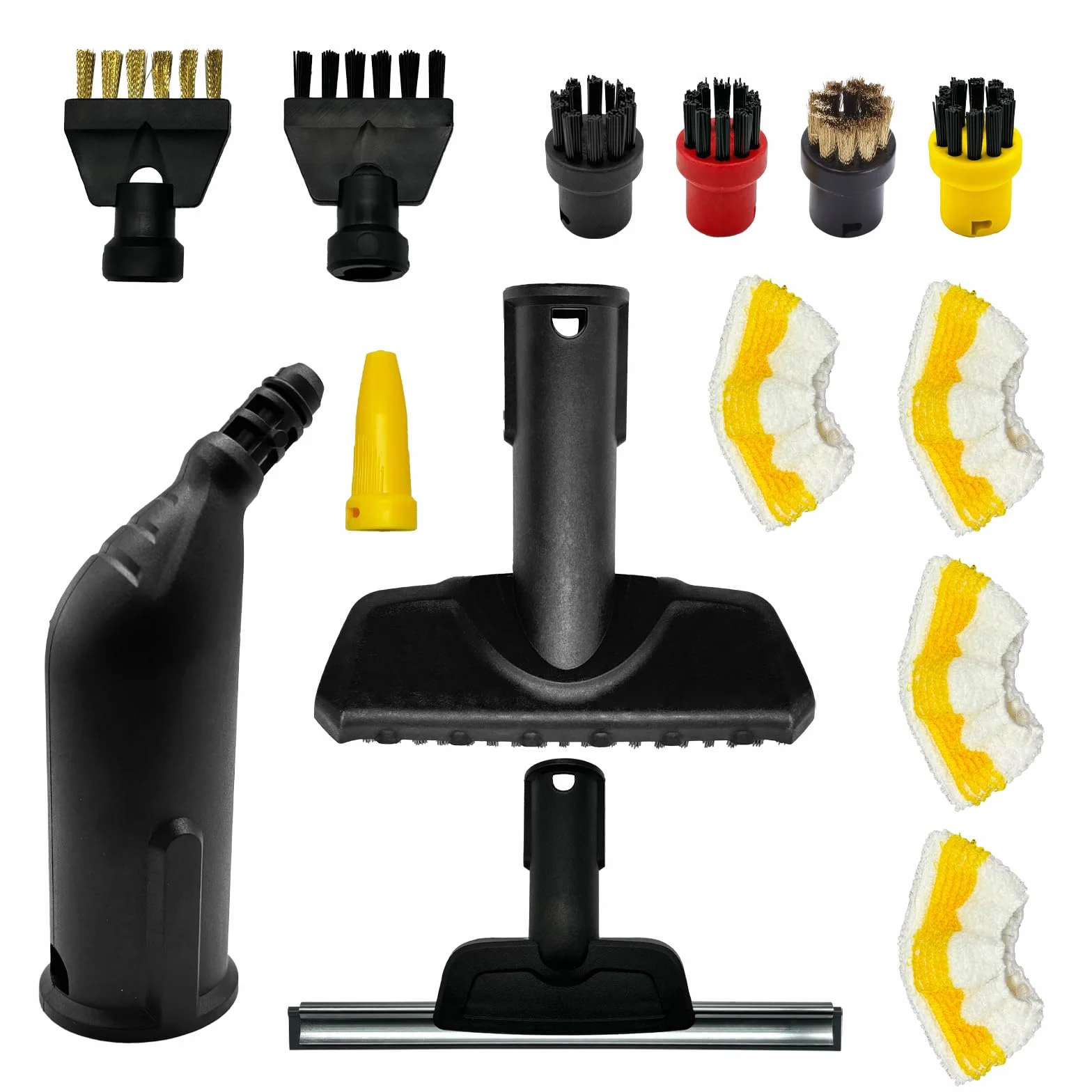 Kärcher Magicbox Kit 14 Accessoires Nettoyeur Vapeur Compatible SC1 SC2 SC3 SC4 SC5 Buses Brosses Raclette Microfibre