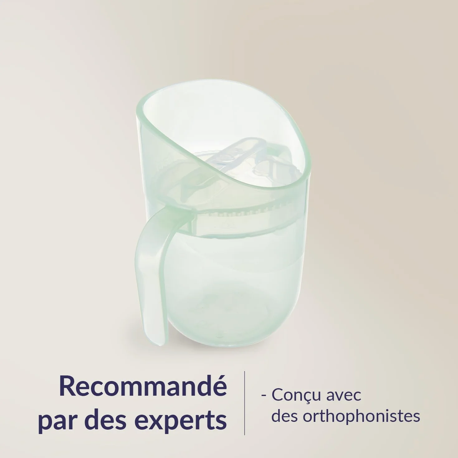 Difrax LOVI Genius Tasse d’Apprentissage Bébé 150 ml Débit Lent Vert